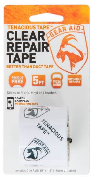 Gear Aid Tenacious Tape 1.5 x 60 Repair Tape - Clear